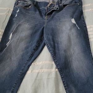 Cropped jean jeggings